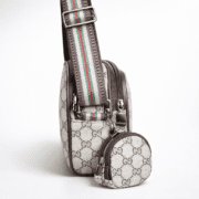 Classic Monogram Print Multi-Pocket Crossbody Bag - Image 2