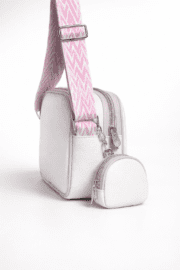 Cute Lavender Bow Design Multi-Pocket Crossbody Sling Bag - Image 2