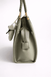 Elegant Quilted Handbag with Teddy Charm – Premium Women’s Top Handle Purse - Image 3