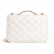 Elegant White Chain‑Strap Mini Crossbody Handbag - Image 3