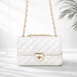 Elegant Quilted Pink Chain Sling Bag for Women (Stylish Crossbody Shoulder Handbag)