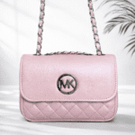 Classic White Quilted Chain Sling Bag for Women (Elegant Crossbody Shoulder Handbag)