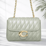 Luxury Quilted Green Chain Sling Bag for Women (Elegant Crossbody Shoulder Handbag)