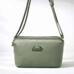 Olive Green Premium Dual-Zip Sling Bag for Women – Compact Stylish Crossbody Handbag