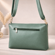 Minimalist Sage Green Crossbody Shoulder Bag for Women - Image 2