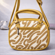 Trendy Camel Zebra Print Mini Shoulder Handbag - Image 2