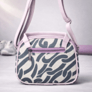 Trendy Zebra Print Mini Shoulder Handbag with Chain Detail - Image 2