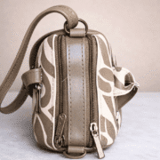 Trendy Beige Zebra Print Top Handle Crossbody Handbag