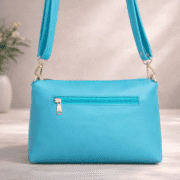 Elegant Sky Blue Crossbody Shoulder Bag for Women - Image 2