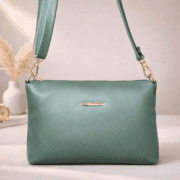 Minimalist Sage Green Crossbody Shoulder Bag for Women